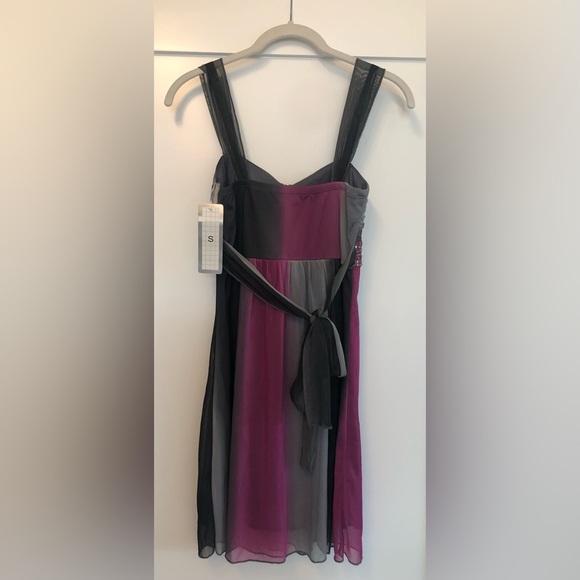 New/never worn La Belle grey & pink cocktail dress with silver sequin detailing - Picture 2 of 6